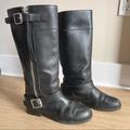 Coach Shoes | Coach | Winslow Tall Black Leather Moto Biker Boots Size: 7 | Color: Black | Size: 7