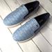 Michael Kors Shoes | Micheal Kors Denim Slip-Ons | Color: Blue/White | Size: 7.5