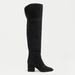 J. Crew Shoes | New Jcrew Size 6.5 Sadie Over-The-Knee Boots Black Suede | Color: Black | Size: 6.5