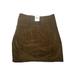 Free People Skirts | Free People Brown Corduroy Mini Skirt Size 2 Nwt | Color: Brown/Tan | Size: 2