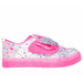 Skechers Girl's Shuffle Brights Sneaker | Size 2.0 | Pink | Textile/Synthetic