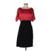 Nicole by Nicole Miller Cocktail Dress - Sheath: Red Solid Dresses - Women's Size 10