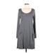 Rolla Coster Casual Dress - Sweater Dress: Gray Marled Dresses - Women's Size Medium