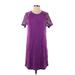 Agnes & Dora Casual Dress: Purple Dresses - Women's Size Small
