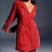 Anthropologie Dresses | Anthropologie Maeve Red Sequin Blazer Dress | Color: Red | Size: 12