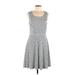 41Hawthorn Casual Dress - A-Line: Gray Hearts Dresses - Women's Size Large