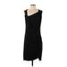 Simply Vera Vera Wang Casual Dress - Sheath: Black Solid Dresses - Women's Size Small