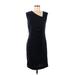 H&M Casual Dress - Sheath: Black Solid Dresses - Women's Size Medium