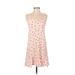 Rails Casual Dress - A-Line V Neck Sleeveless: Pink Dresses - Women's Size Small