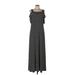 Nine West Casual Dress - A-Line Square Sleeveless: Black Print Dresses - Women's Size 12