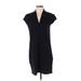 Neiman Marcus Casual Dress - Shift: Black Solid Dresses - Women's Size Small