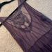 Free People Dresses | Free People Intricate Beaded Mesh Purple Mini Dress Medium | Color: Purple | Size: M