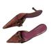 Gucci Shoes | Gucci | Vintage Y2k Pink Suede Horsebit Kitten Herl Mules 9 | Color: Pink/Red | Size: 9