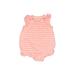 Baby Gap Short Sleeve Outfit: Pink Stripes Tops - Size 0-3 Month