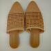 American Eagle Outfitters Shoes | American Eagle Outfitters Wicker Slip On Slides Narrow Toe Tan 8 | Color: Tan | Size: 8