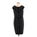 Black Label by Chico's Casual Dress - Sheath Scoop Neck Short sleeves: Black Dresses - Women's Size Medium