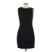 H&M Casual Dress - Sheath: Black Solid Dresses - Women's Size 8