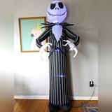 Disney Holiday | Jack Skellington Air Blown Inflatable 7 Ft The Nightmare Before Christmas | Color: Black/Silver | Size: Os