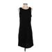 Gap Casual Dress - Sheath Scoop Neck Sleeveless: Black Print Dresses - Women's Size Small