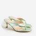 J. Crew Shoes | J.Crew Violetta Made-In-Italy Thong Sandals In Metallic Leather, Size 10.5 | Color: Green | Size: 10.5