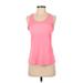 Gap Fit Active Tank Top: Pink Color Block Activewear - Women's Size Small