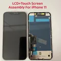 Écran tactile LCD 3D d'origine pour iPhone 11 panneau en verre avec assemblage de cadre fixation