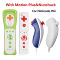 Télécommande Motion Plus pour Wii manette de jeu avec contrôleur Dahchuck pour le contrôle des jeux