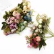 Vases de Roses à thé multicolores pour décoration de maison accessoires de fausses plantes en
