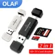 Lecteur de carte SD et TF de type C 2 en 1 USB 2.0 accessoires pour ordinateur portable carte