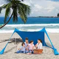 Pare-soleil de plage pour la famille abri léger UV portable tente étanche accessoires de