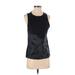 Adidas Active Tank Top: Black Print Activewear - Women's Size X-Small