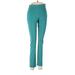 St. John Casual Pants - High Rise Boot Cut Boot Cut: Teal Bottoms - Women's Size 2