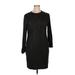 Rachel Zoe Cocktail Dress - Sheath Crew Neck 3/4 sleeves: Black Print Dresses - Women's Size X-Large