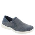 Nunn Bush Conway EZ Canvas Moc Toe Slip-On - Mens 11 Navy Slip On Medium