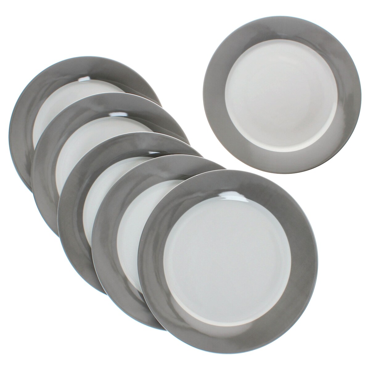 MamboCat 6er Set Variant Grau Speiseteller Ø 27 cm Image