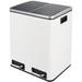 Pirecart Kitchen Stainless Steel Gallon Step On Trash Can Stainless Steel in White | 18.6 H x 16.5 W x 12.1 D in | Wayfair USATCN1049316