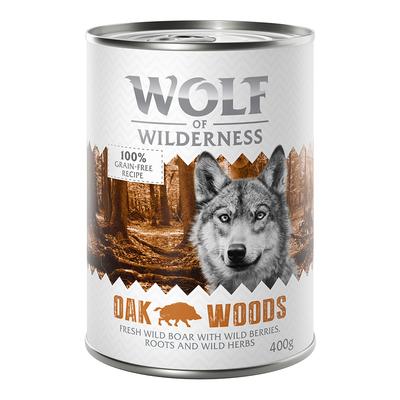 Sparpaket Wolf of Wilderness Adult - Single Protein 24 x 400 g / 800 g 24 x 400 g: Oak Woods -...