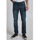 5-Pocket-Jeans BLEND "BLEND BHTwister fit Coated - 20711015" Gr. 36, Länge 32, blau (denim dark blue) Herren Jeans 5-Pocket-Jeans