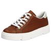 Plateausneaker RIEKER "Freizeitschuh, Schnürhalbschuh", Damen, Gr. 43, braun, Lederimitat, casual, Schuhe, mit seitlicher Prägung, Freizeitschuh, Halbschuh, Schnürschuh