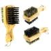 Mini Two Side Brush 100% Pure Soft & Reinforced Hard Boar Bristles Hair Moustache Beard & Fade 5