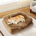Tucker Murphy Pet™ Dog Bed Polyester/Recycled Materials in Brown | 7 H x 28 W x 23 D in | Wayfair 7135C8A0D2374D3BB4996726ED6776CC