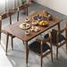 Everly Quinn Anarina Rectangular Dining Set Wood in Brown/Gray | 29.52 H x 31.49 W x 62.99 D in | Wayfair D4F6CFF7378247DA816D76469CA117DC