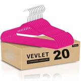 Rebrilliant Premium Velvet Hangers, Non Slip & Heavy Duty Velvet Suit Hangers (45Cm) w/ Tie Bar, 360° Swivel Hooks, Sturdy To Hold Jumper, Pullovers | Wayfair