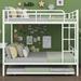 Isabelle & Max™ Metal Bunk Bed w/ Trundle Metal in White | 65.3 H x 56.4 W x 78 D in | Wayfair 81F1A06DEDD0436C9C2AEE79736B43E9