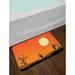 The Holiday Aisle® Heuser Bath Mat Polyester in Orange | 30.2 H x 20 W x 0.78 D in | Wayfair 7BC2C121964047BD856EEAF04D97D838