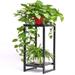 32 inches Tall Metal Plant Stand (32"-Black)