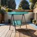 2-Person Patio Swings with Canopy, Adjustable Shade and Steel Frame