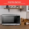 Countertop Microwave Oven, Digital Microwave 700 Watts with 6 Auto Menus, 10 Power Levels, Eco Mode, Memory, Mute, Safety Lock