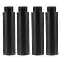 NUOLUX 4Pcs Microphone Stand Extension Tube Aluminum Alloy Microphone Extension Pipe