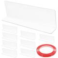 10pcs Clear Shelf Dividers Closet Dividers Organization Baffle Retail Store Supplies